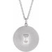 Ladies Natural Diamond Disc Necklace (Si2-Si3, Ghi) — Platinum