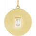Ladies Diamond Disc Pendant (Si2-Si3, Ghi) — 14K Yellow Gold