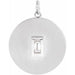 Ladies Diamond Disc Pendant (Si2-Si3, Ghi) — 14K White Gold