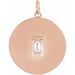 Ladies Diamond Disc Pendant (Si2-Si3, Ghi) — 14K Rose Gold