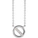 Ladies Natural Diamond Circle Necklace (I1, G-H) — Sterling Silver