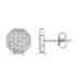 Elegant 0.10Ct Round Diamond Yuva Stud Earrings In Sterling Silver Stylish Ladies Everyday Jewelry