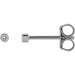 Ladies Natural Diamond Micro Bezel-Set Earrings — Platinum