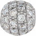 Ladies 3 mm Natural Diamond Ball Pendant — 14K White Gold