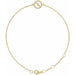 Ladies Natural Diamond Circle 6 1/2-7 1/ Bracelet (I1, G-H) — 14K Yellow Gold