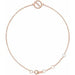 Ladies Natural Diamond Circle 6 1/2-7 1/ Bracelet (I1, G-H) — 14K Rose Gold