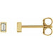 Ladies Natural Diamond Bezel-Set Earrings (Si2-Si3, Ghi) — 14K Yellow Gold