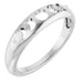 Ladies Natural Diamond Moon Phase Ring (I1, G-H) — 14K White Gold