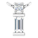 Ladies Natural Diamond Necklace Center (Si2-Si3, Ghi) — 14K White Gold