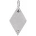 Ladies Natural Diamond Rhombus Pendant (I1, G-H) — Sterling Silver