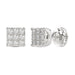 LADIES EARRING 0.25CT ROUND DIAMOND 10K WHITE GOLD