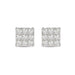 LADIES EARRING 0.25CT ROUND DIAMOND 10K WHITE GOLD