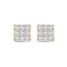 LADIES EARRING 0.25CT ROUND DIAMOND 10K YELLOW GOLD