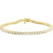 Ladies Natural Diamond Line 7 1/ Bracelet (I1, G-H) — 14K Yellow Gold