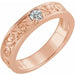 Ladies Natural Diamond Family Stackable Ring (I1, G-H) — 14K Rose Gold