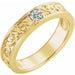 Ladies Natural Diamond Family Stackable Ring (I1, G-H) — 14K Yellow Gold