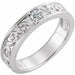 Ladies Natural Diamond Family Stackable Ring (I1, G-H) — Sterling Silver