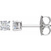 Ladies Natural Diamond Earrings (I1, G-H) — 14K White Gold