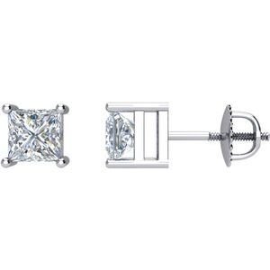Ladies Natural Diamond Single Stud Earring (I1, G-H) — 14K Yellow Gold