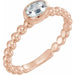 Ladies Natural Diamond Family Stackable Ring (I1, G-H) — 14K Rose Gold