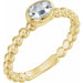 Ladies Natural Diamond Family Stackable Ring (I1, G-H) — 14K Yellow Gold
