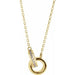 Ladies Natural Diamond Interlocking Circle Necklace (I1, G-H) — 14K Yellow Gold