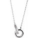 Ladies Natural Diamond Interlocking Circle Necklace (I1, G-H) — 14K White Gold
