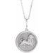 Ladies Natural Diamond Lion Necklace (SI2-SI3, G-H) — Platinum
