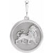 Ladies Natural Diamond Lion Charm/Pendant — Sterling Silver