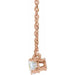 Lab-Grown Diamond Solitaire Necklace - Style 87572