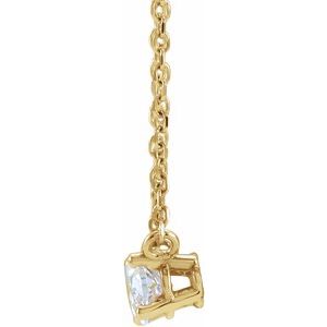 Lab-Grown Diamond Solitaire Necklace - Style 87572