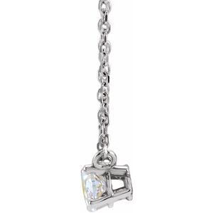 Lab-Grown Diamond Solitaire Necklace - Style 87572