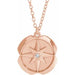 Ladies Natural Diamond Star Necklace (I1, G-H) — 14K Rose Gold