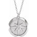 Ladies Natural Diamond Star Necklace (I1, G-H) — 14K White Gold