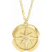 Ladies Natural Diamond Star Necklace (I1, G-H) — 14K Yellow Gold