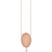Ladies Natural Diamond Rosary Cross Necklace (I1, G-H) — 14K Rose Gold