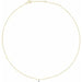 Ladies Drilled Natural Diamond Solitaire Necklace (I1, G-H) — 14K Yellow Gold