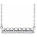 Ladies Natural Diamond Infinity-Inspired Bar Necklace (I1, G-H) — Platinum