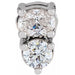 Ladies Natural Diamond Two-Stone Slide Pendant (Si2-Si3, Ghi) — Platinum