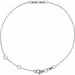 Ladies Natural Diamond Beaded Bar 6 1/2-7 1/ Bracelet (I1, G-H) — Sterling Silver