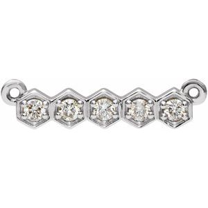 Ladies Natural Diamond Necklace Center (Si2-Si3, G-H) — Platinum