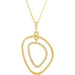 Ladies Natural Diamond Open Silhouette Necklace (I1, G-H) — 14K Yellow Gold