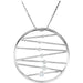 Ladies Natural Diamond Journey Necklace (I1, G-H) — 14K White Gold
