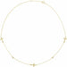 Ladies Natural Diamond 5-Station Cross 16-18” Necklace (I1, H+) — 14K Yellow Gold
