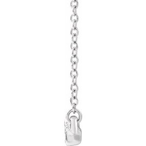 Lab-Grown Diamond Accented Bar Necklace