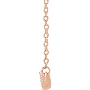 Lab-Grown Diamond Accented Bar Necklace