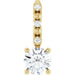 Ladies Natural Diamond Charm/Pendant (I1, G-H) — 14K Yellow Gold