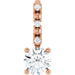 Ladies Natural Diamond Charm/Pendant (I1, G-H) — 14K Rose Gold