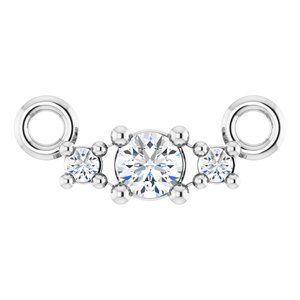 Ladies Natural Diamond Necklaces Center (Si2-Si3, G-H) — Platinum