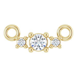 Ladies Natural Diamond Necklaces Center (I1, G-H) — 14K Yellow Gold